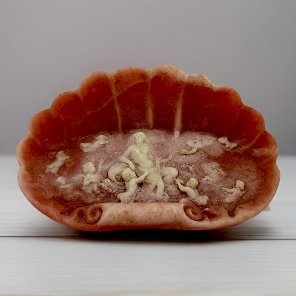 Inviolate Vtg. Venus Shell Soap Trinket Dish Pink Blush - Picture 2 of 6